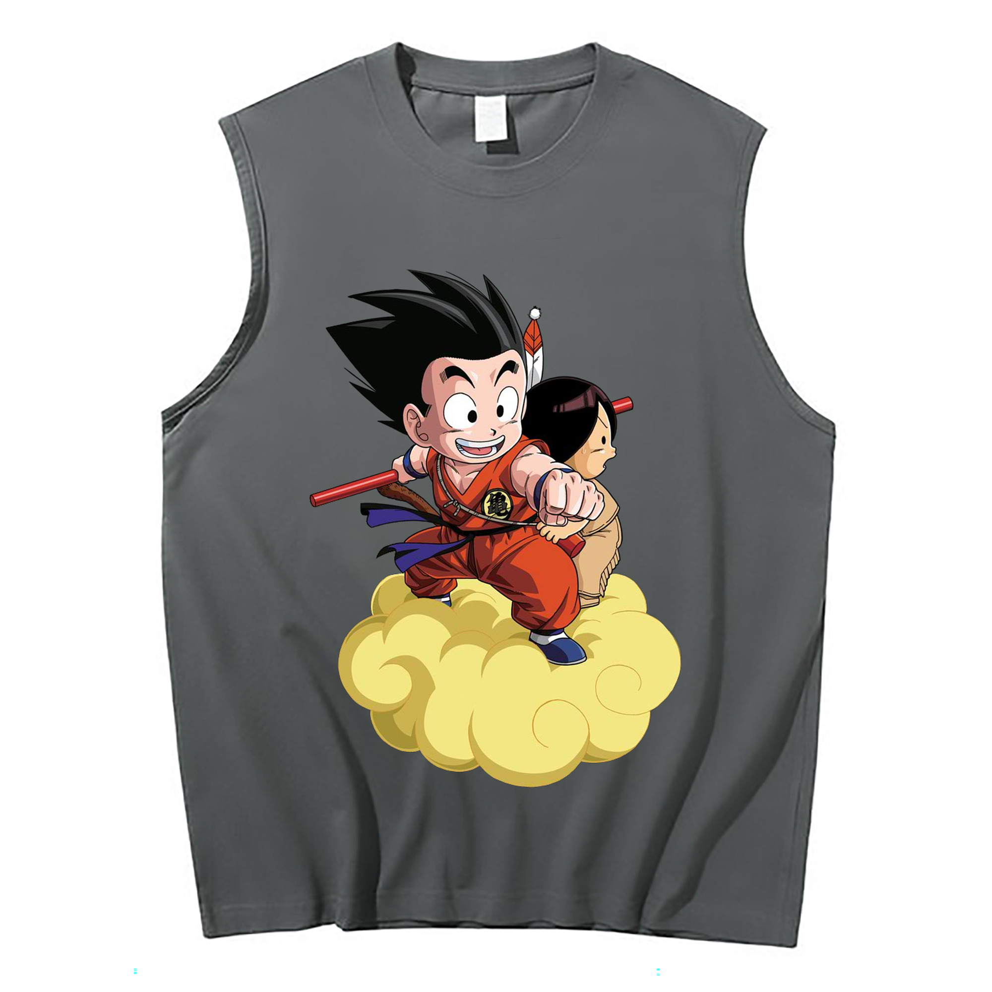 （画像用） ドラゴンボール 孫悟空（そん ごくう）Son Goku カカロット DRAGON BALL Kakarotto コットン100％タンクトップ（フロントプリント）
